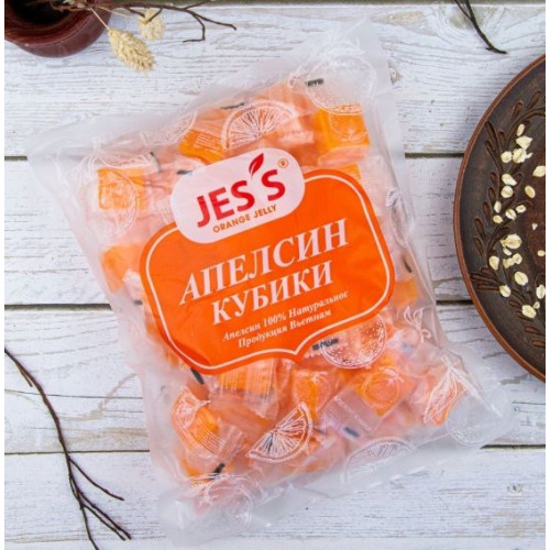 Апельсин кубики (желейные конфеты) "JESS" 500гр