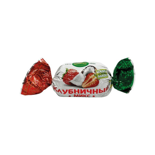 Конфеты Клубничный микс глазированные 1уп*1кг