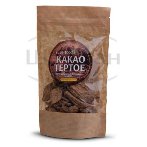 Какао тертое натуральное кусочками, 200гр