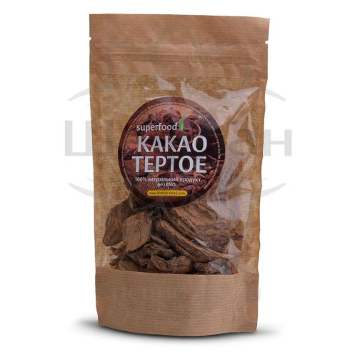Какао тертое натуральное кусочками, 200гр