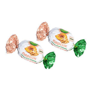Конфеты Персик с грецким орехом глазированные 1уп*1кг
