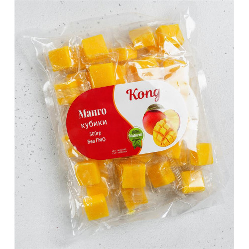 Конфеты манго кубики уп-500гр