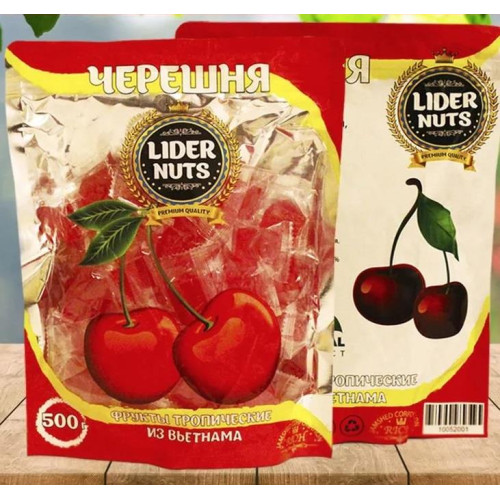 Черешня конфетка (кубики) уп-500гр (Лидер)